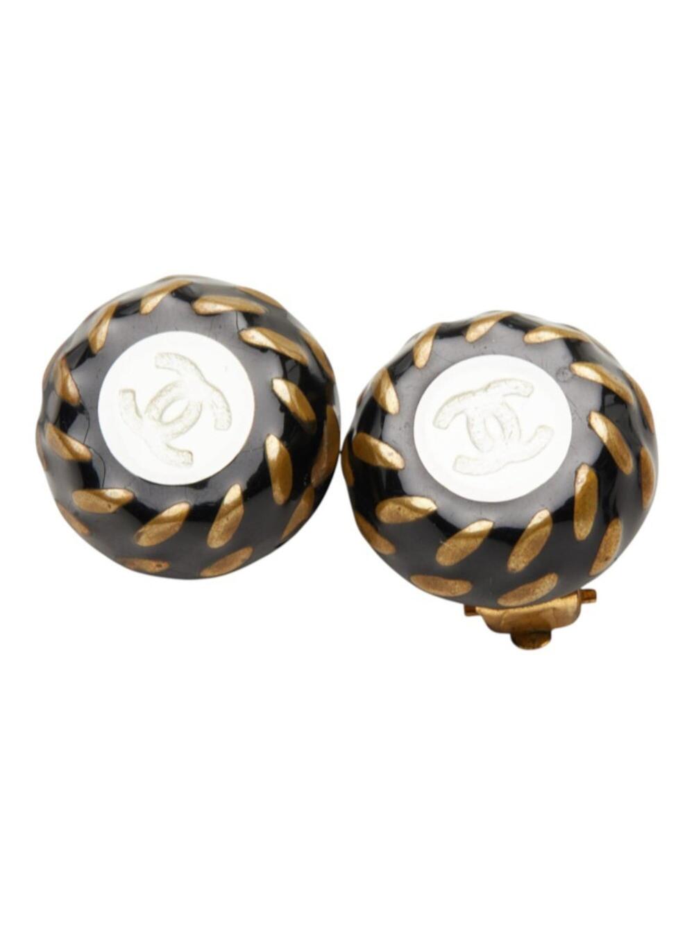 Chanel Cc Logo Clip-On Earrings Gold- #357832C57B